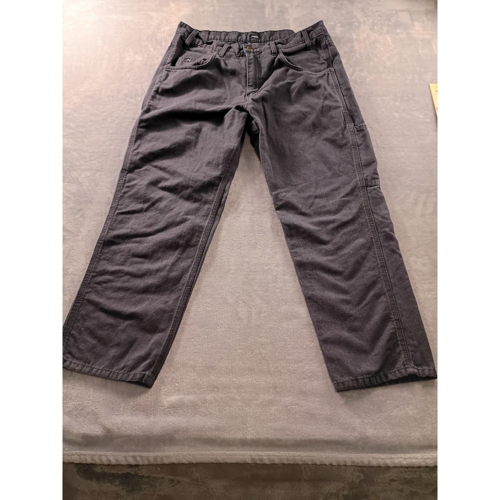 Tyndale Carpenter Pants Mens 35x28 Gray Flame Resistant Canvas Workwear Utility‎